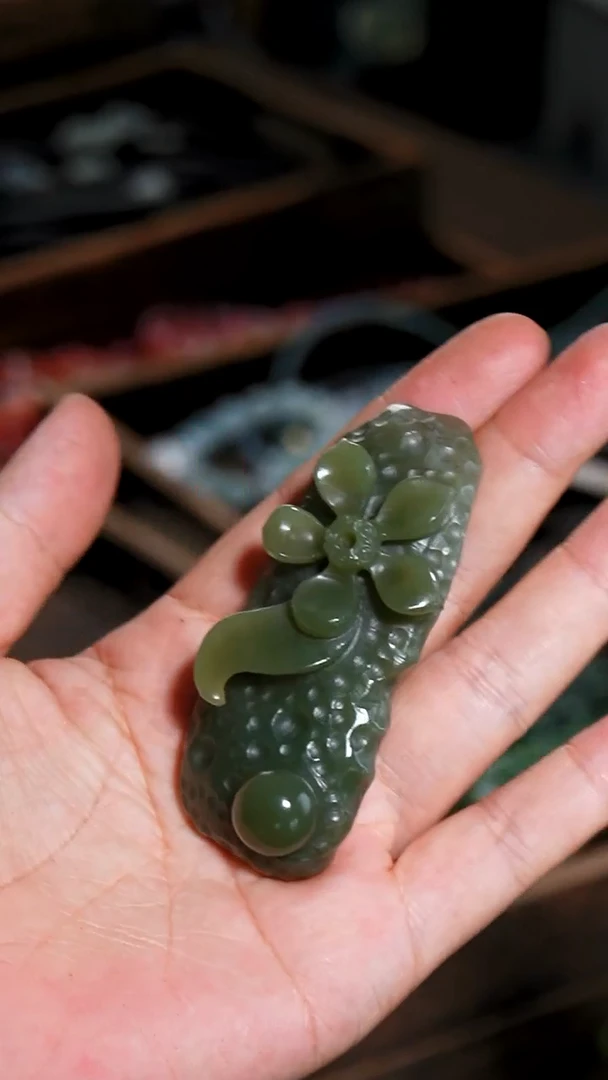 和田玉未镶嵌颈饰001