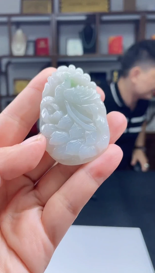 吊坠(不含链)未镶嵌翡翠天然A货翡翠多样性发其一JYZY-9.15-31