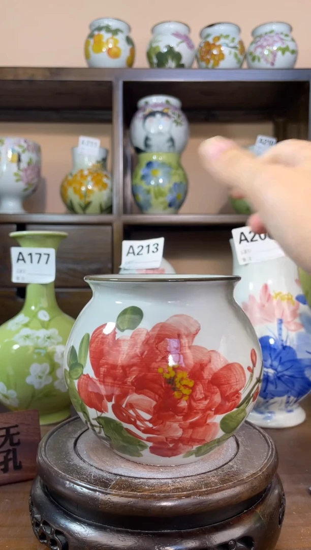 瓶瓶景德镇手绘陶瓷花瓶 源头工厂