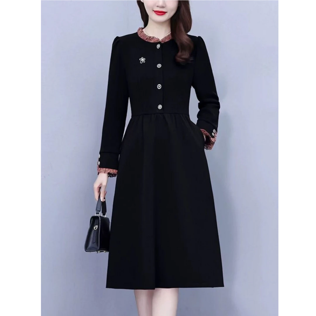 【桃姐宠粉】X22时尚休闲连衣裙气质洋气中长款连衣裙女