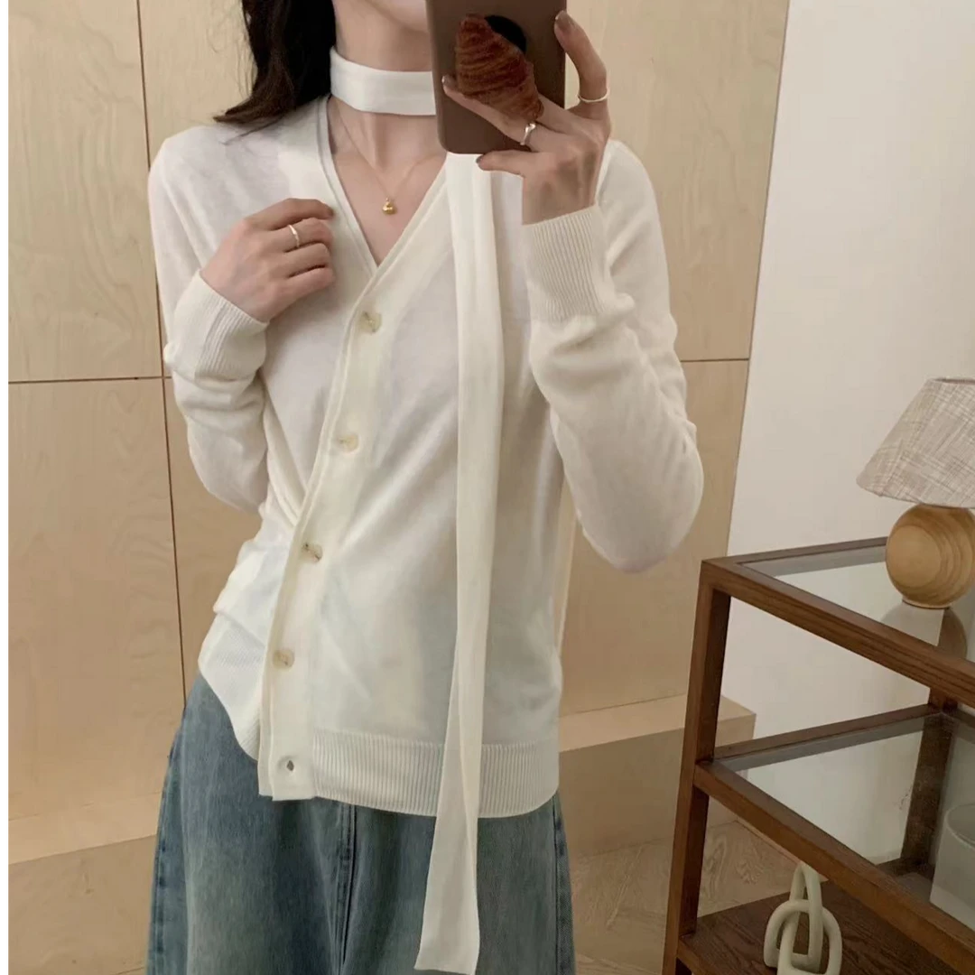 【A101-A150】薄款秋季修身型拼色针织毛针织衫时尚百搭修身针织衫