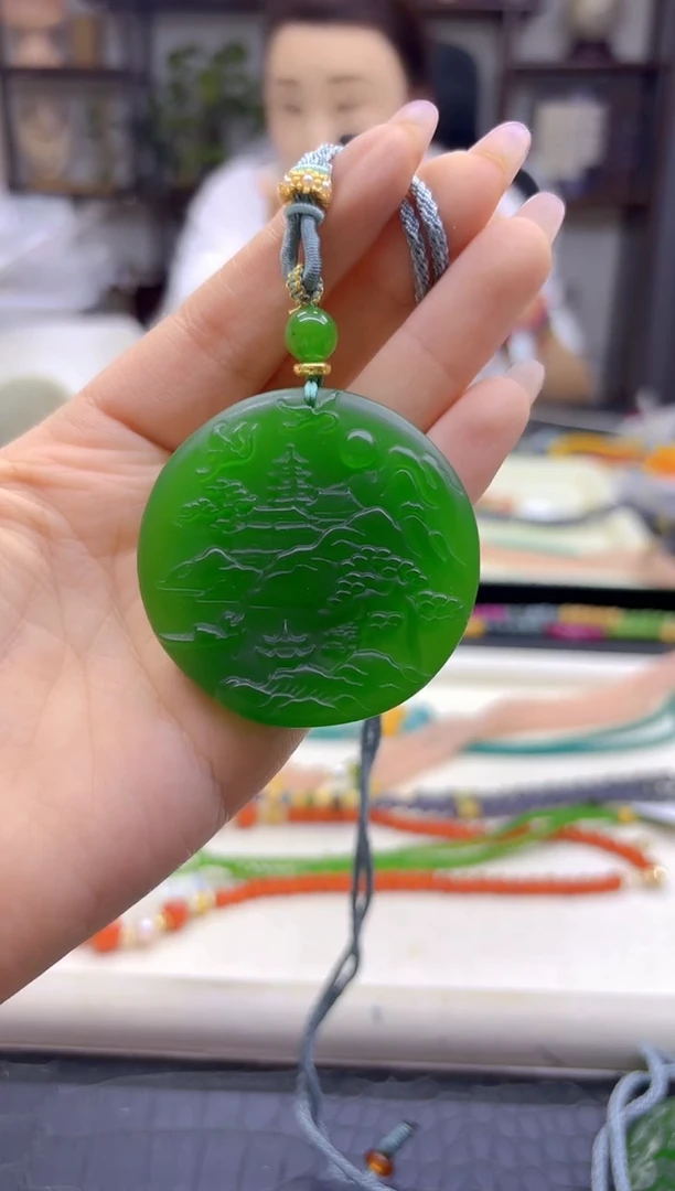 毛衣链未镶嵌和田玉DIY款M394