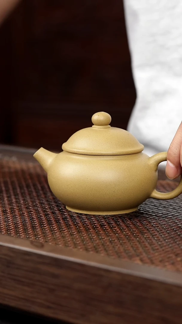 茶壶紫砂黄金段圆珠