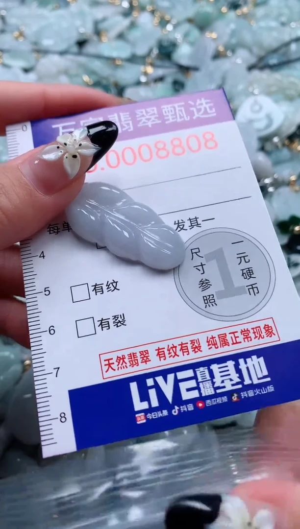 翡翠未镶嵌颈饰8808