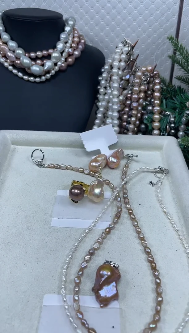 【闪购商品】淡水珍珠套链未镶嵌【纯恬珍珠】