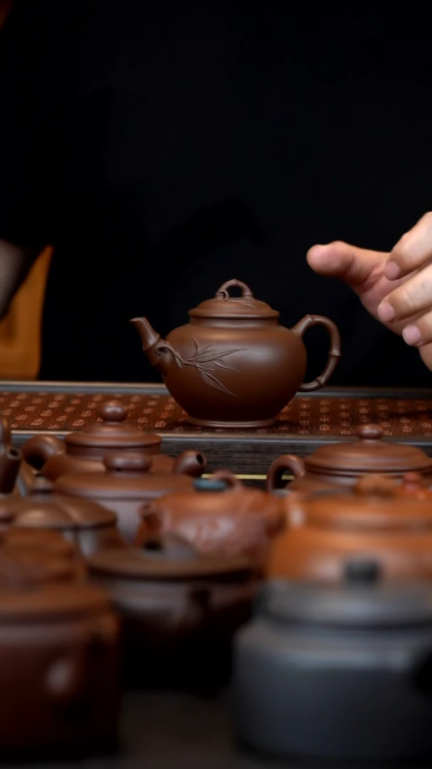 茶壶紫砂战旗竹节笑樱