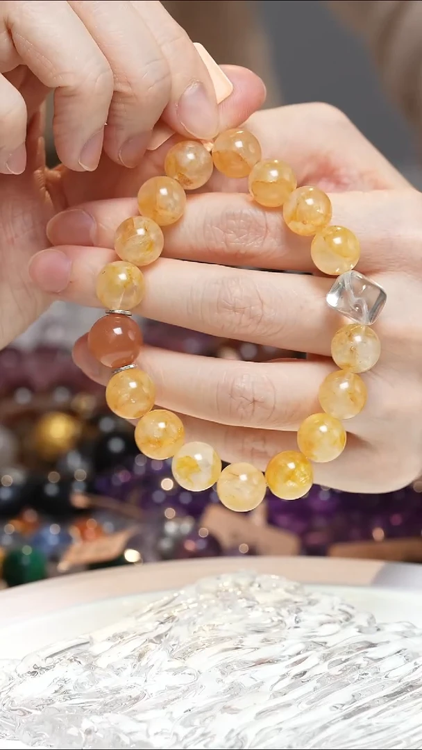 未镶嵌手串水晶黄胶花手串·MM0025NOV911L281