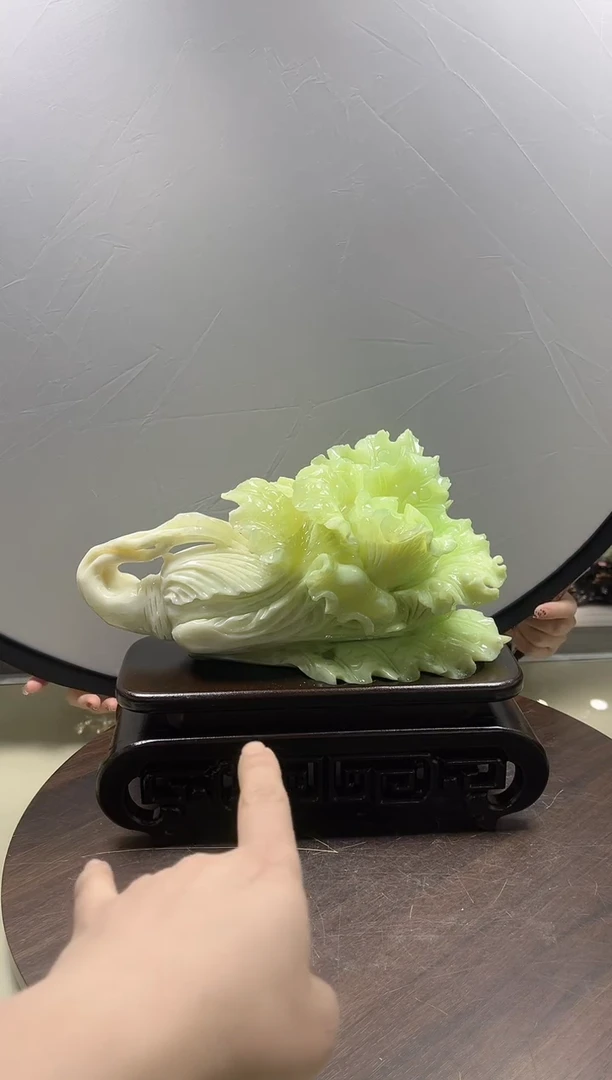 玉钦**陈白菜家居摆件