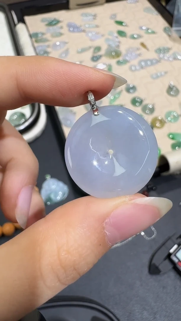 翡翠18K金镶嵌颈饰X0708-1501-363