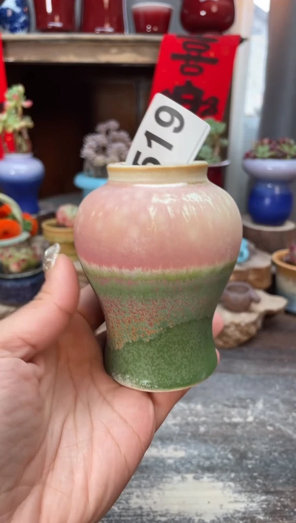 【闪购商品】摆件519微瑕知木小芳花盆