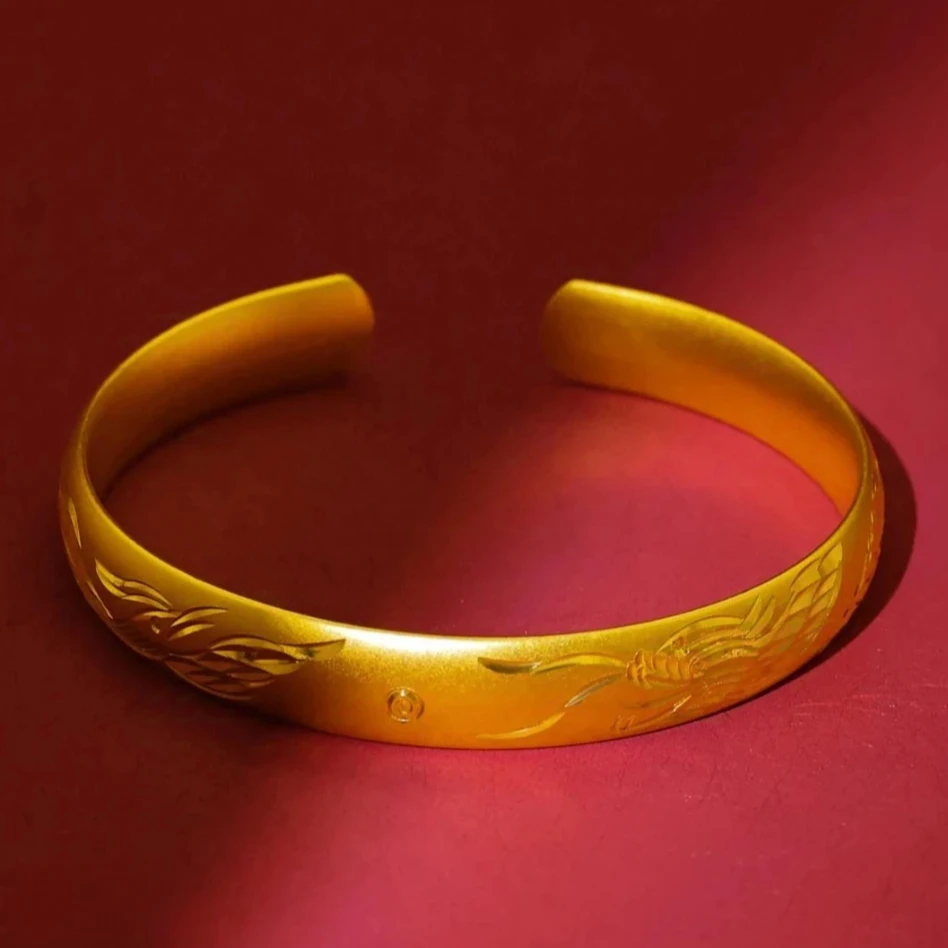 合金手镯 【 龙 凤 手 镯 】 精 美 古法 雕刻 时尚 经典 百搭 传承