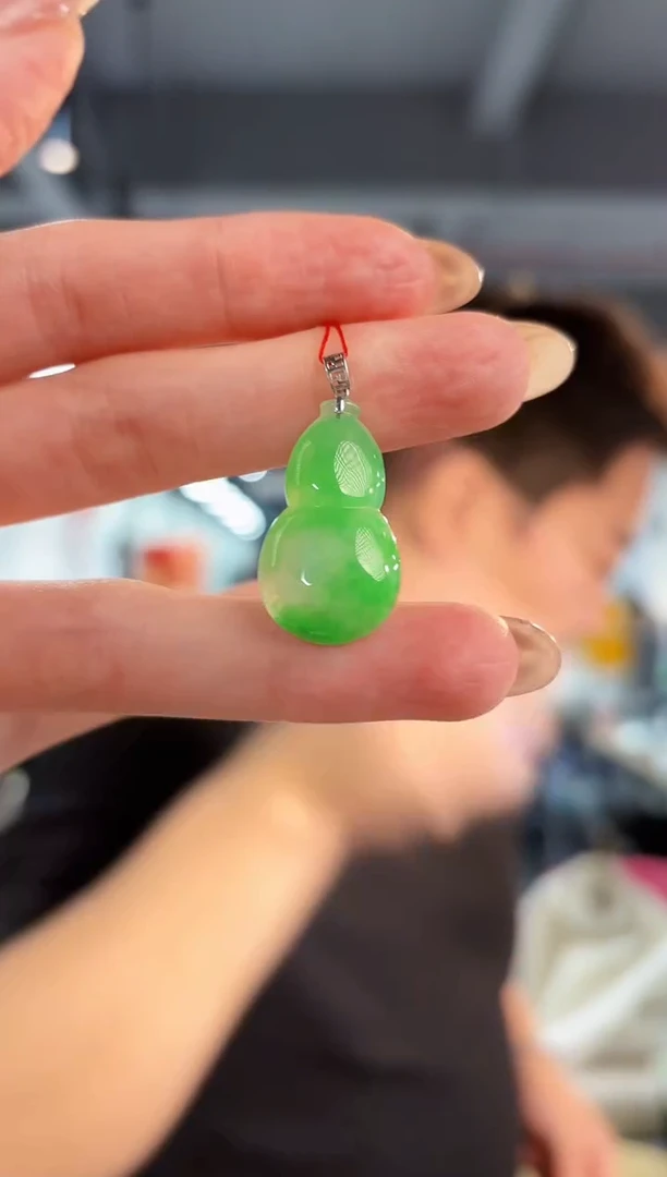 【闪购商品】翡翠颈饰18K金镶嵌缅料A货/支持复检/一件