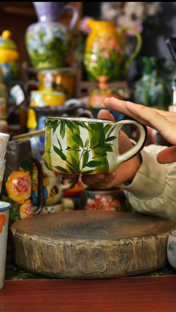 陶瓷40景德镇手工手绘釉下彩陶瓷