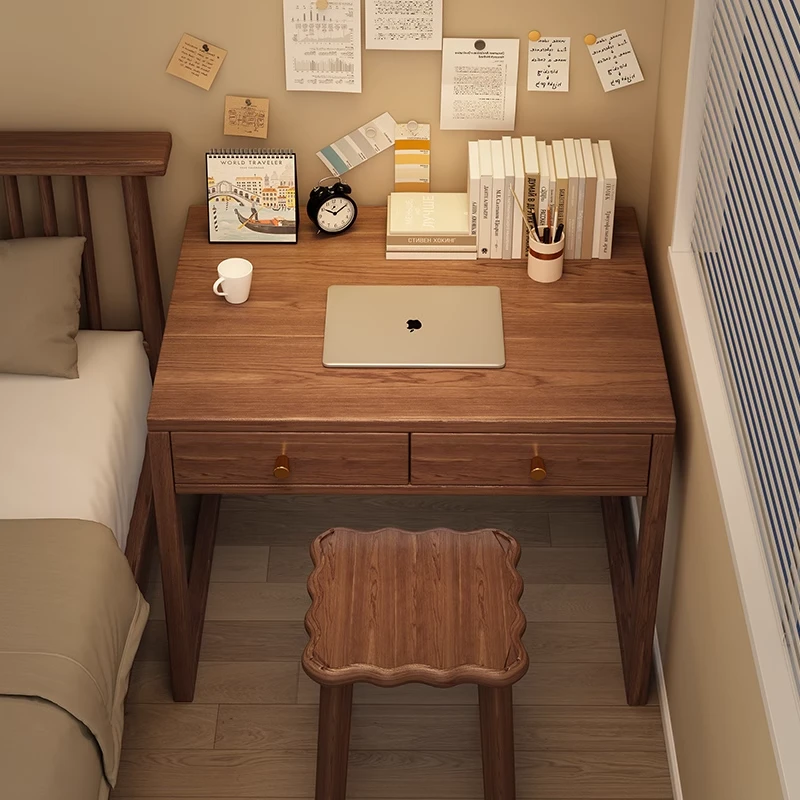 书桌实木家用电脑桌学习桌单人电脑桌家用卧室桌子卧室用办公桌