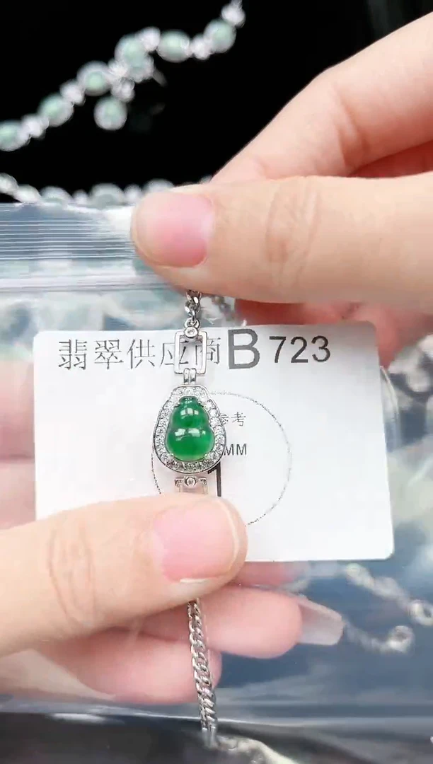 【闪购商品】翡翠颈饰未镶嵌723赠皮绳