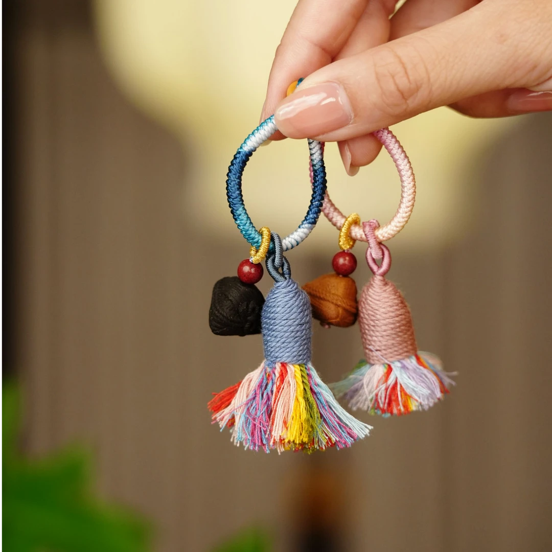 钥匙扣挂饰合香工艺品小挂坠装饰端午礼品