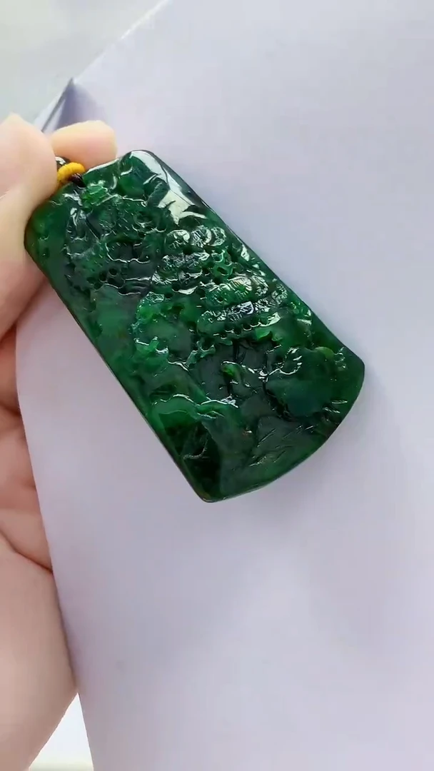 未镶嵌定制翡翠5145lr-毛货挂件194