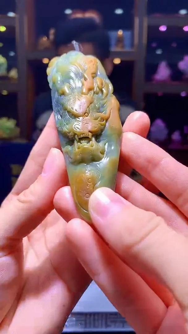 未镶嵌定制翡翠8002hm-毛货挂件(赠珠链)8