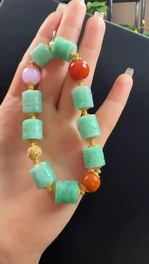 未镶嵌手串翡翠手串