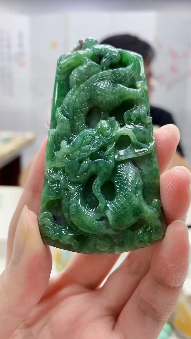定制翡翠未镶嵌5124zm-毛货挂件5