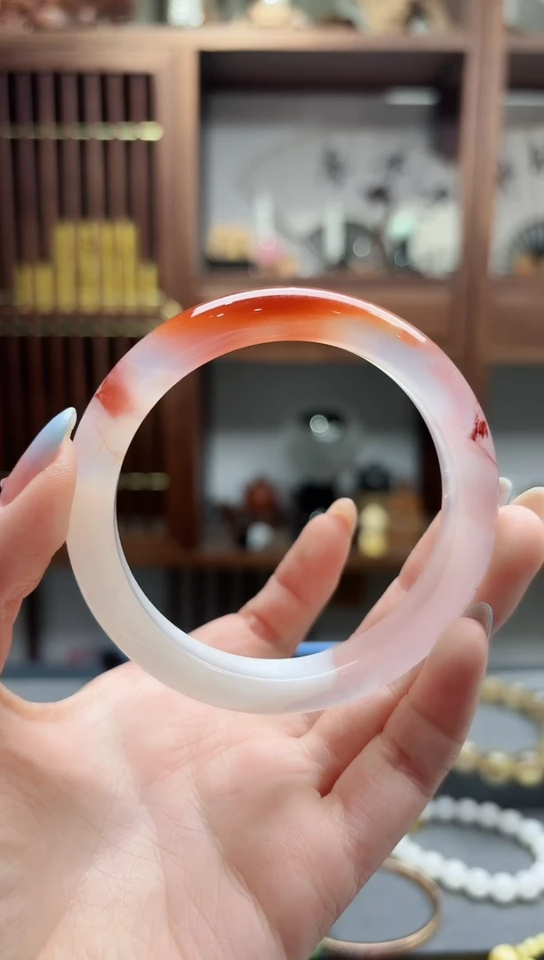 【闪购商品】南红玛瑙手镯未镶嵌南红手镯59+*1 JMC