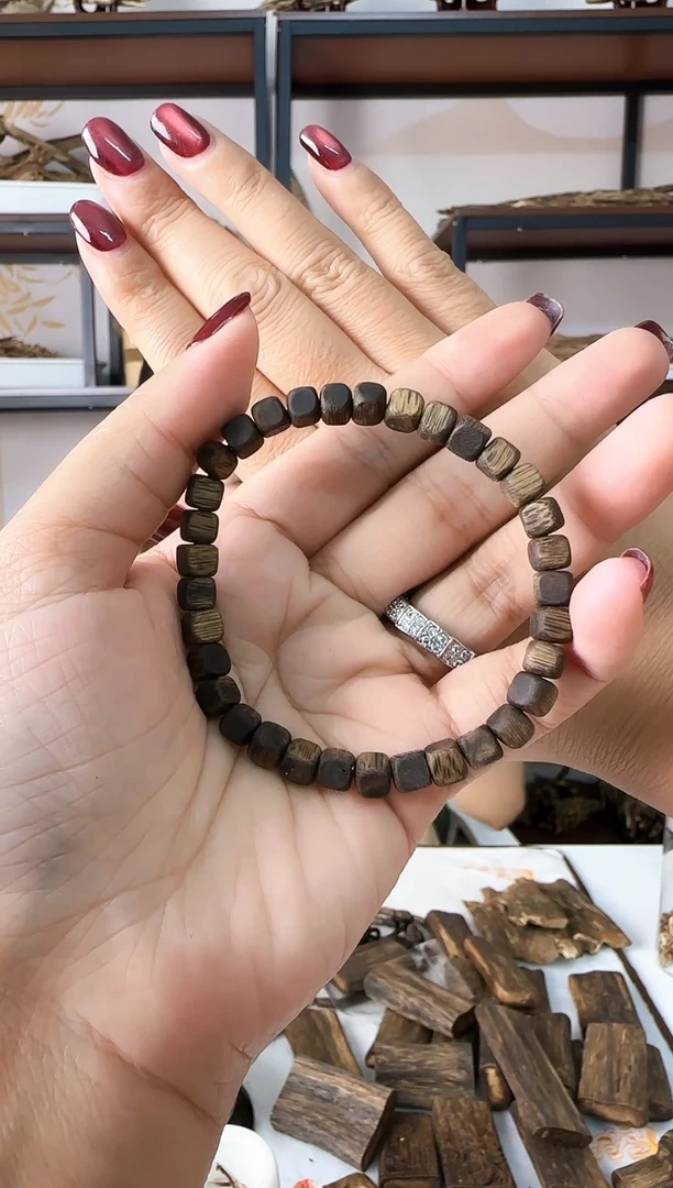 手串沉香棋楠沉香方糖单圈手链5mm 多样性发一