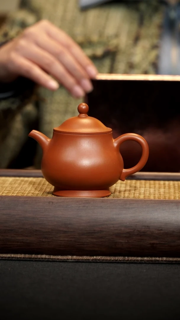 【闪购商品】紫砂茶壶伯俊潘壶朱泥