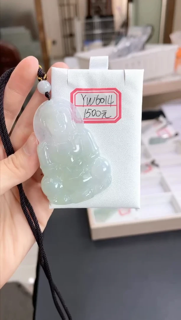 翡翠未镶嵌颈饰YW6014翡翠高冰大观音