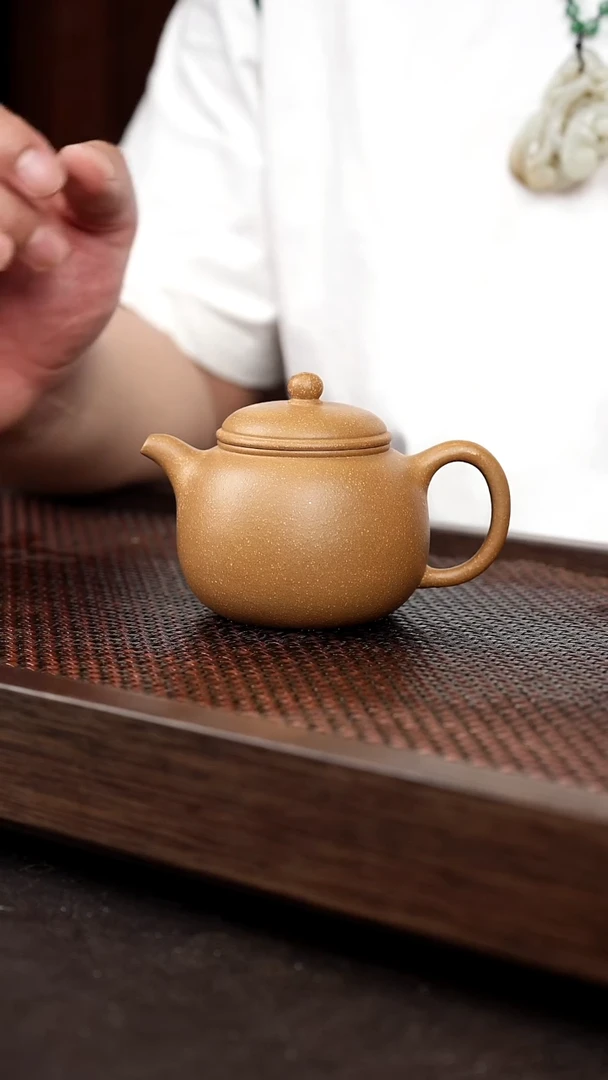 茶壶紫砂水沟绿匏尊【带矿标证书】