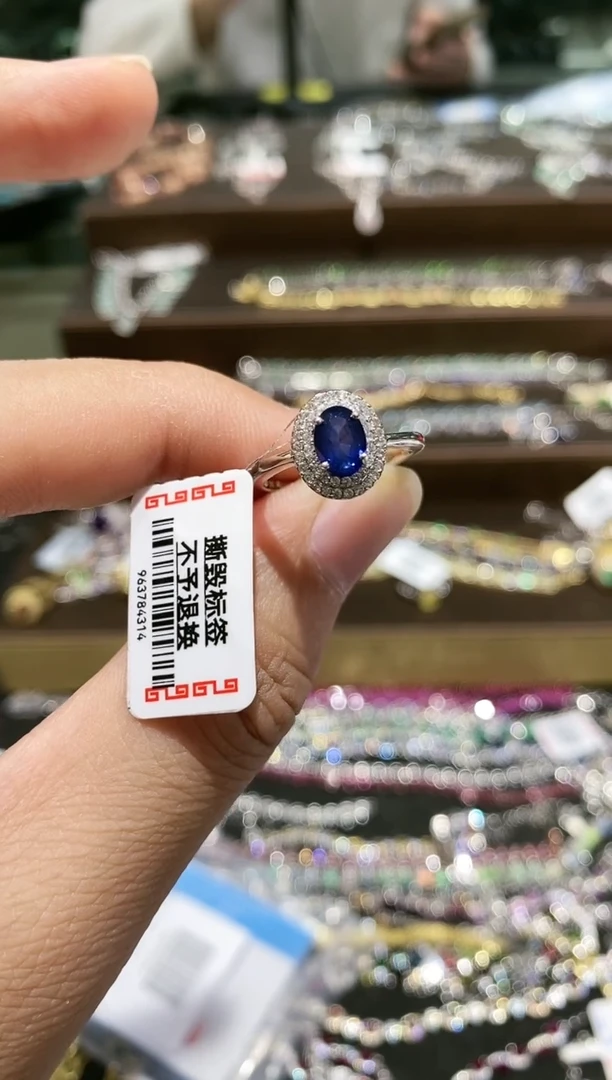 【闪购商品】蓝宝石戒指银S925镶嵌戒指