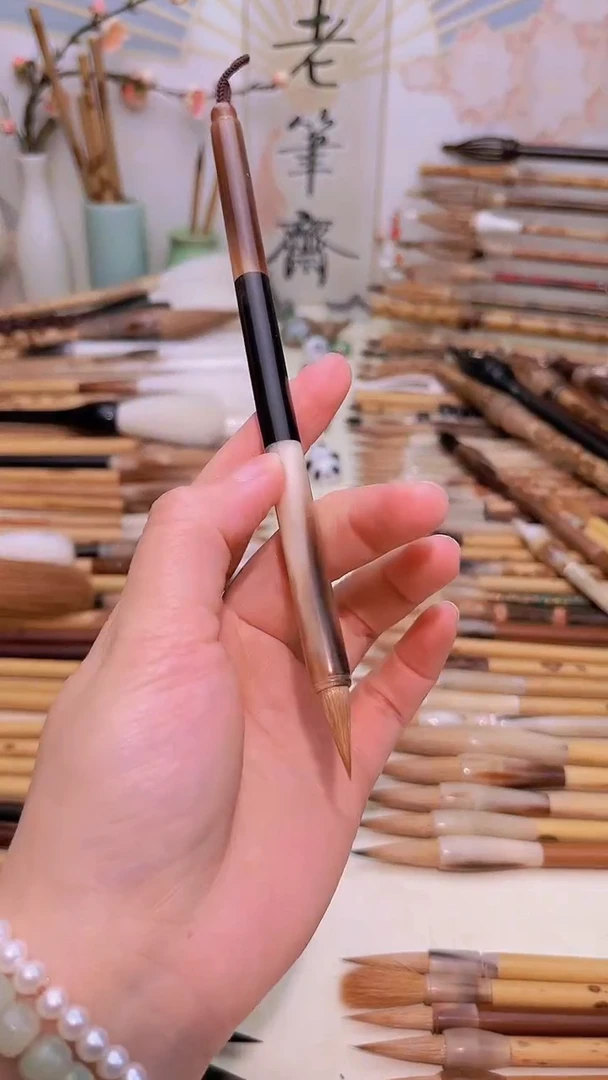 【闪购商品】全牛角直杆纯元狼小楷出峰2.0cm