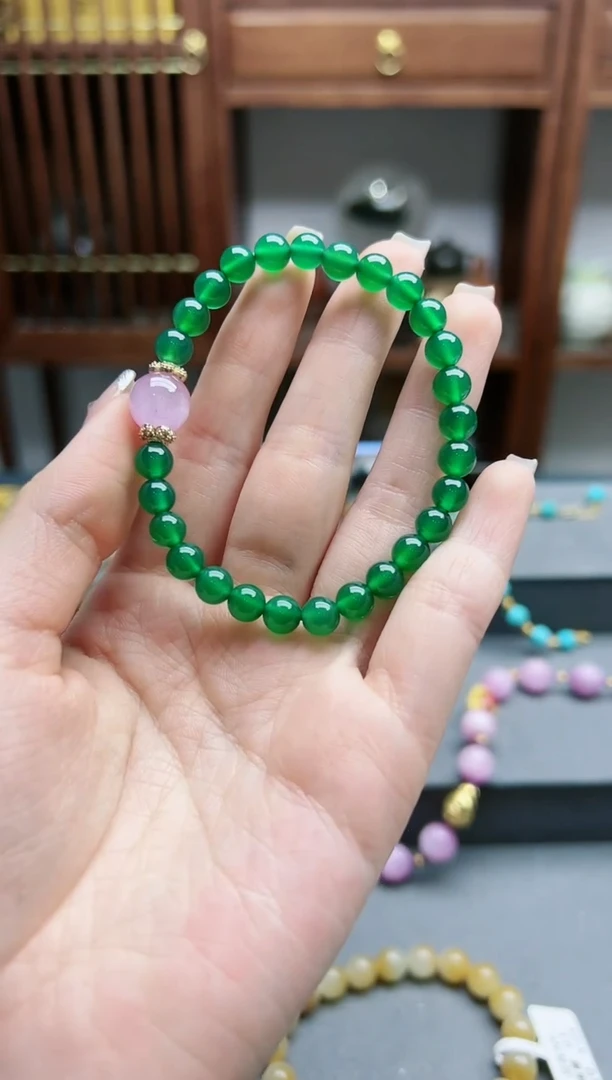 【闪购商品】玛瑙手饰未镶嵌玛瑙手串*1 DN