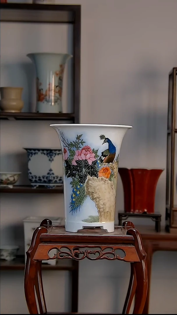 景德镇陶瓷手工花盆