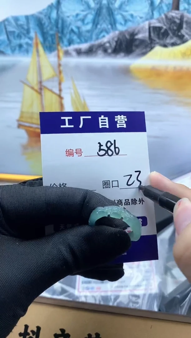 未镶嵌戒圈翡翠586
