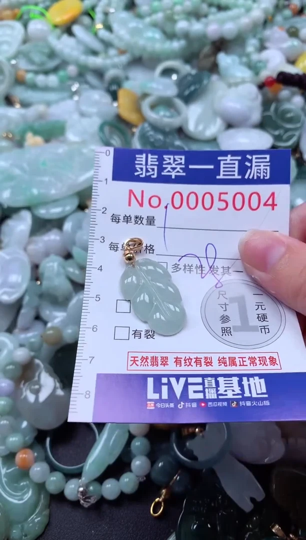 翡翠未镶嵌吊坠(不含链)5004