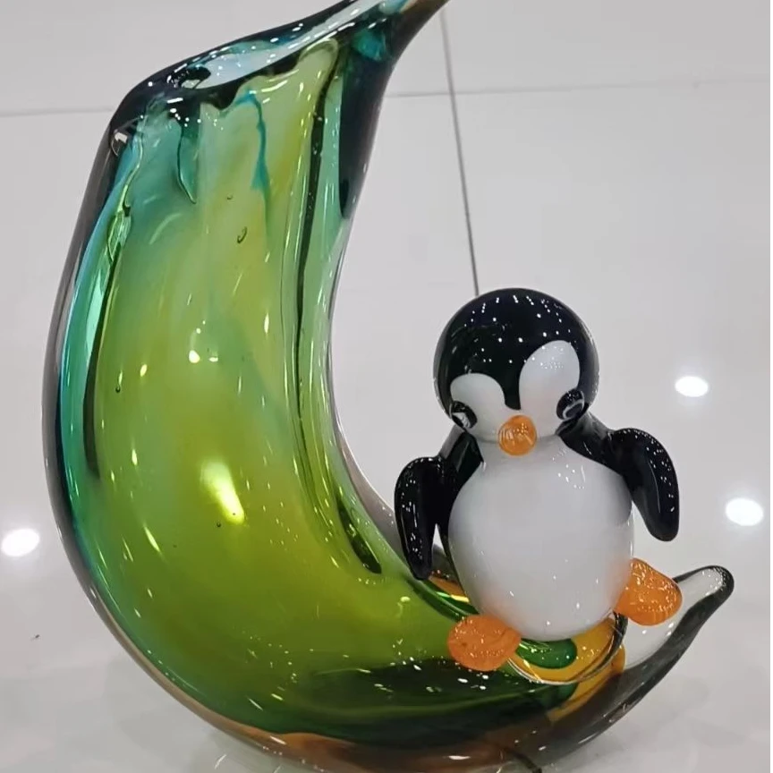 A0262 企鹅琉璃花瓶花插