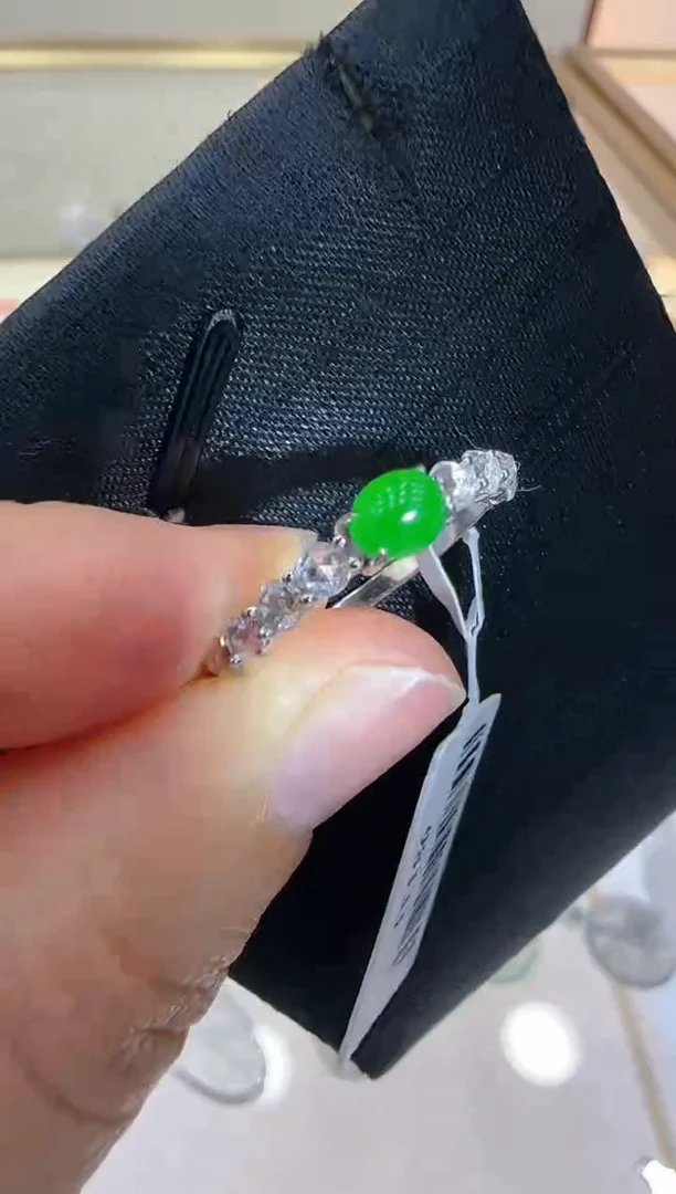 【闪购商品】翡翠戒指银S925镶嵌团购多样性发一件