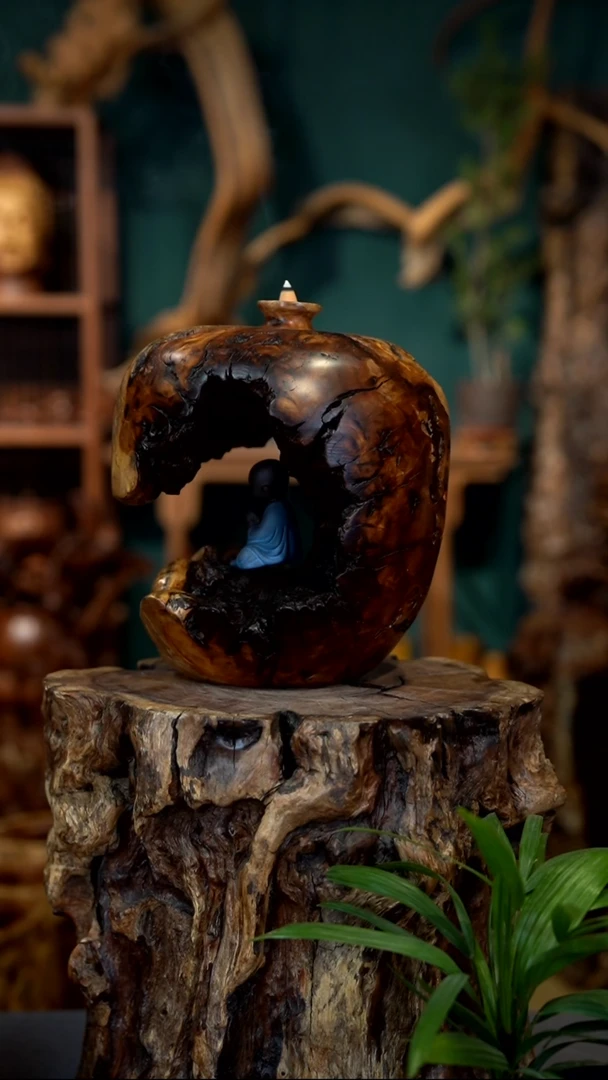 木雷击枣木平安瓶