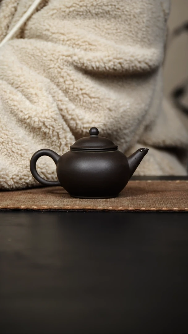【闪购商品】紫砂茶壶水平壶黑料100cc