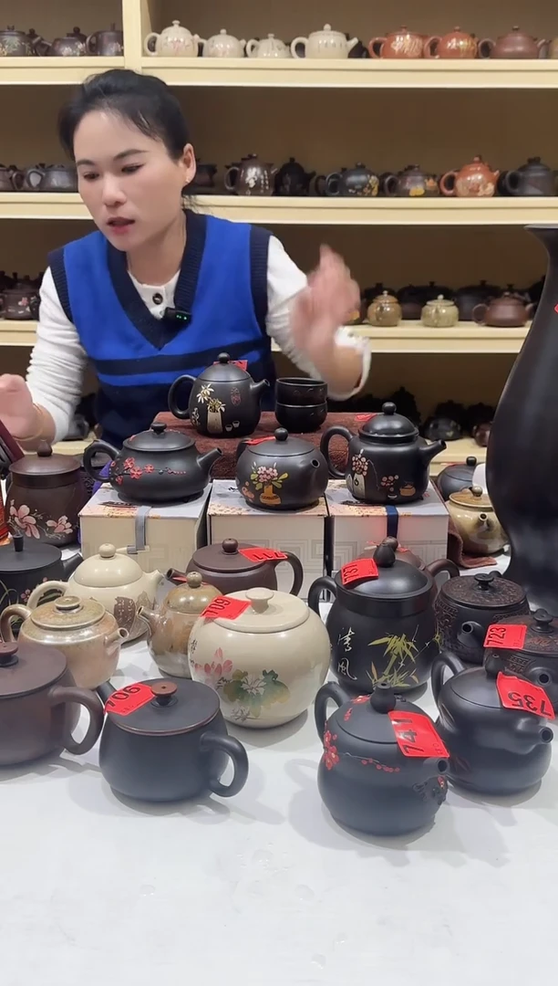 壶完品壶 彩填   一壶两杯  742