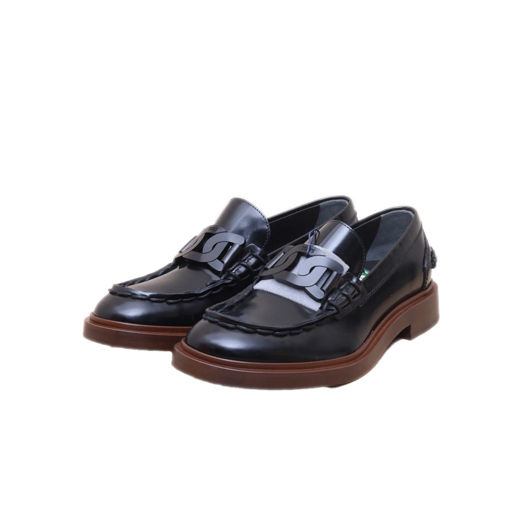 全新未使用 TOD’S/托德斯 汤/TP031103/TOD’S皮标LOGO厚底乐福鞋