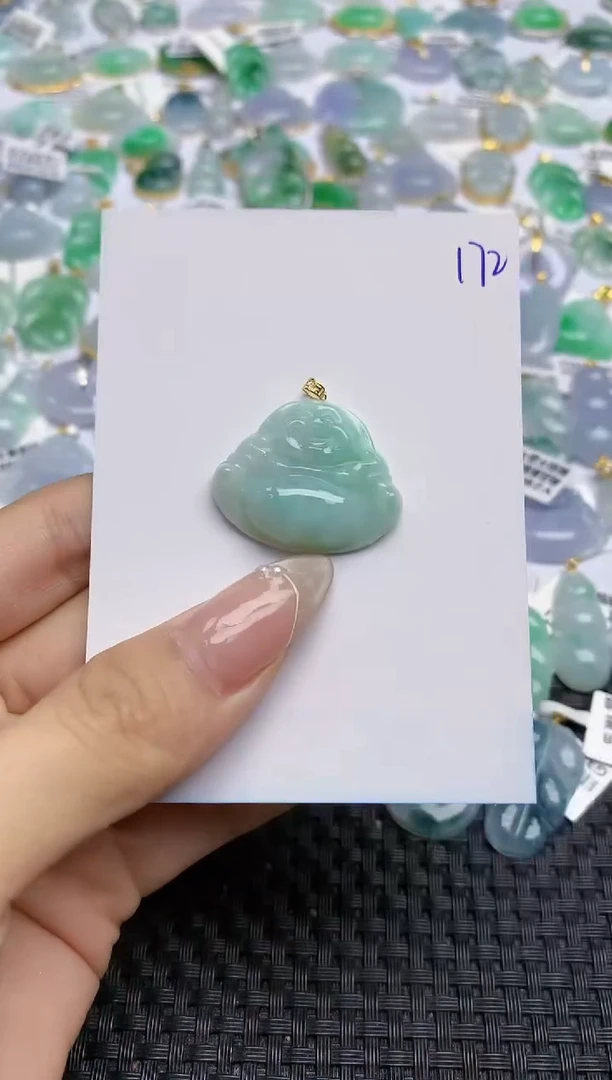 【闪购商品】翡翠颈饰18K金镶嵌天然翡翠A货