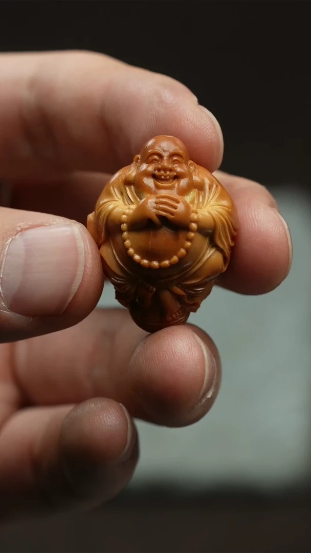 【闪购商品】橄榄核吊坠2.4圆雕-弥勒佛