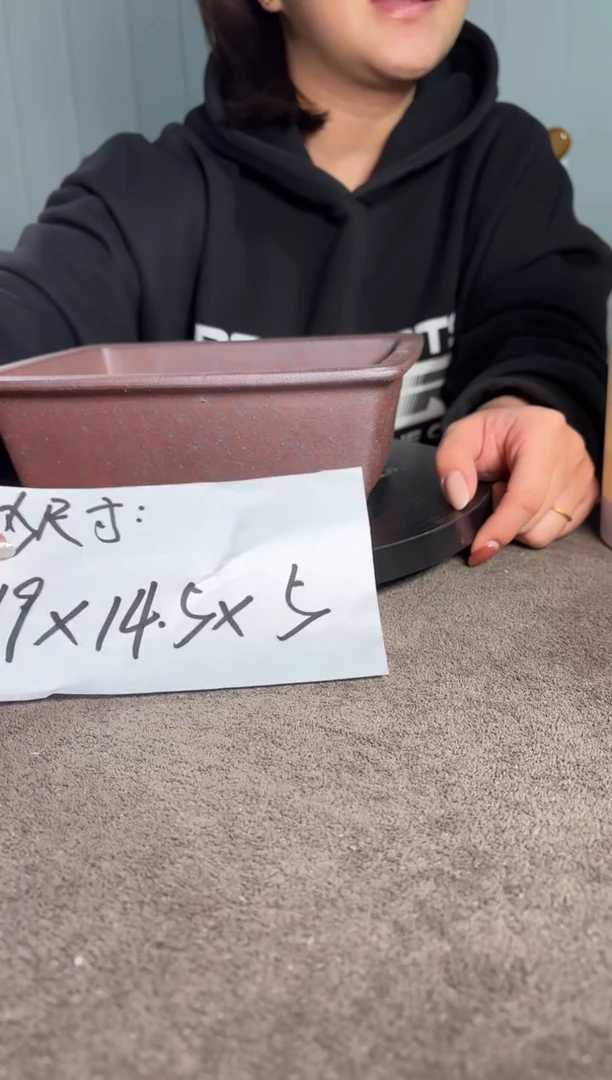 A宜兴紫砂小花盆
