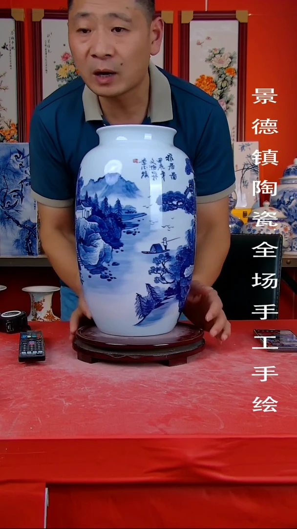 摆件景德镇陶瓷 手工手绘7