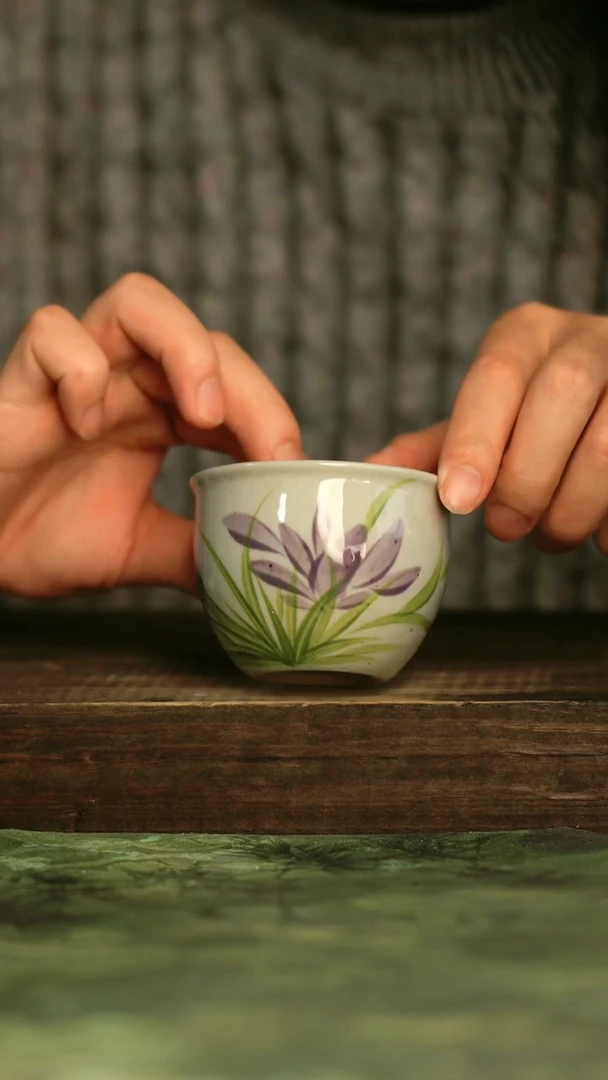 瓷器青诗集手工手绘瓷器