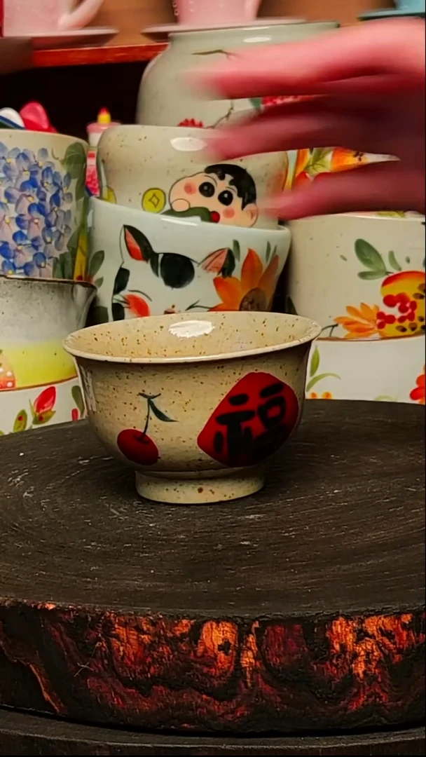 摆件陶景德镇创意手绘高温陶瓷微瑕