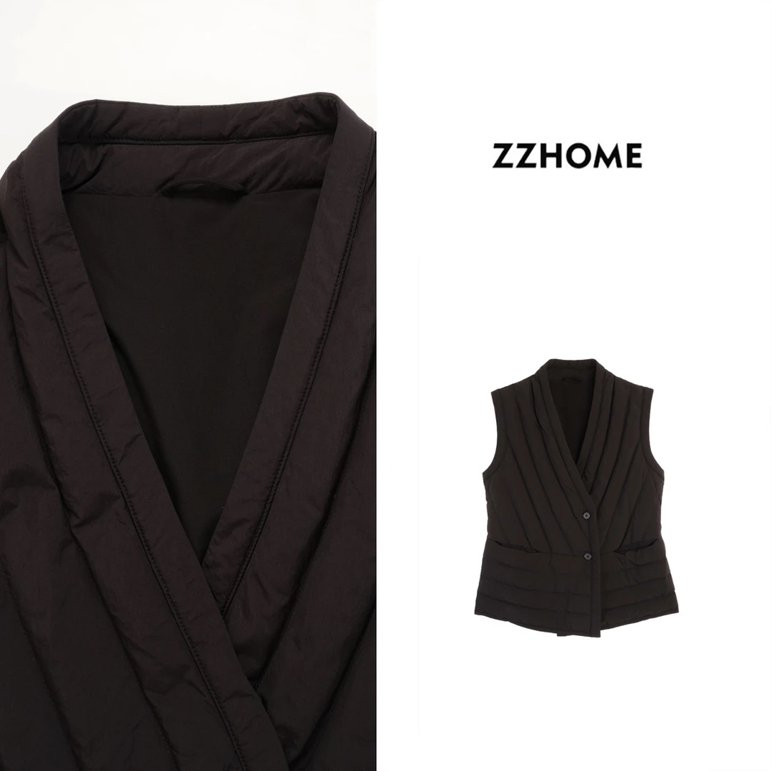 ZOZO HOME |双向时髦软力量绗线鹅绒马甲q172029p