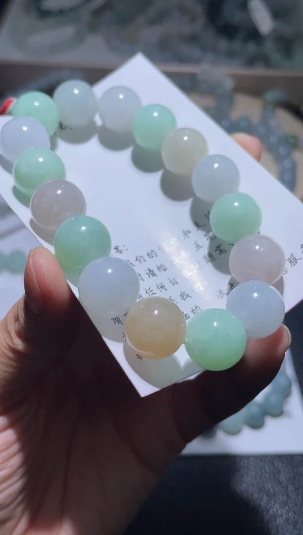 未镶嵌定制翡翠翡翠手串