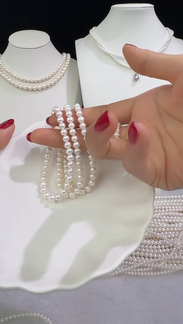 颈饰银S925镶嵌淡水珍珠1